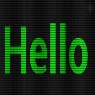 LED scroller bling bling