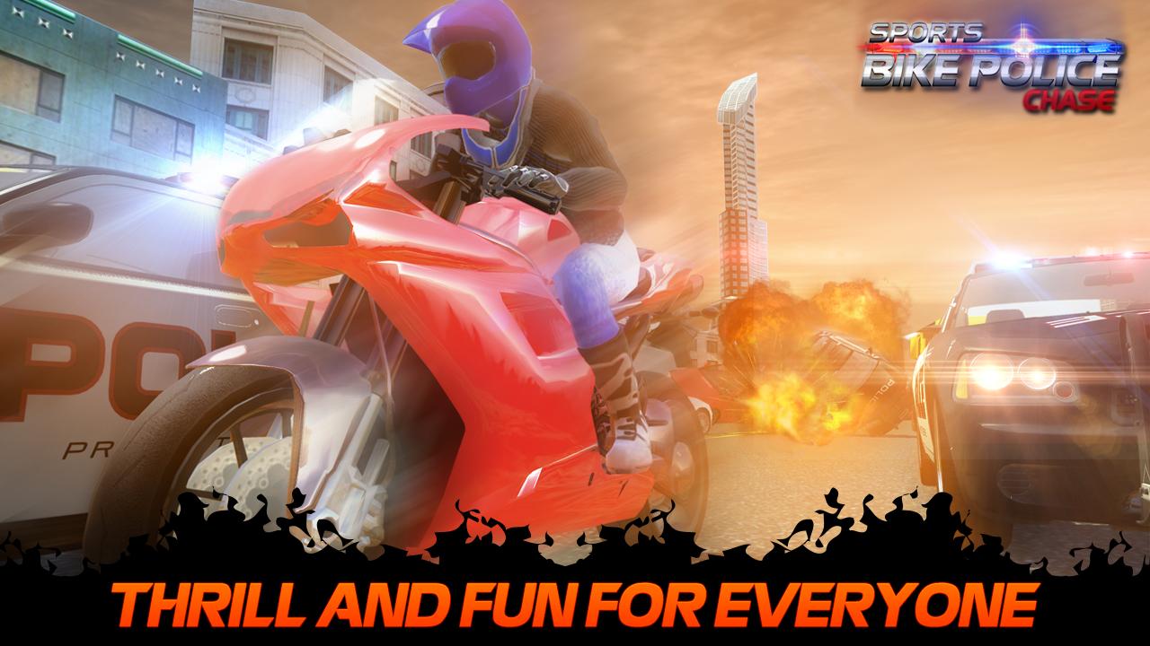 Sports Bike Race Police Chase