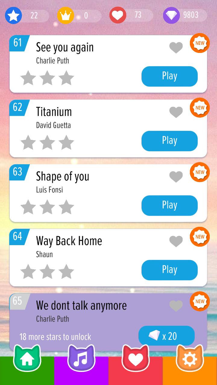 Pink Cat Piano - Magic Girly Piano Tiles Cat