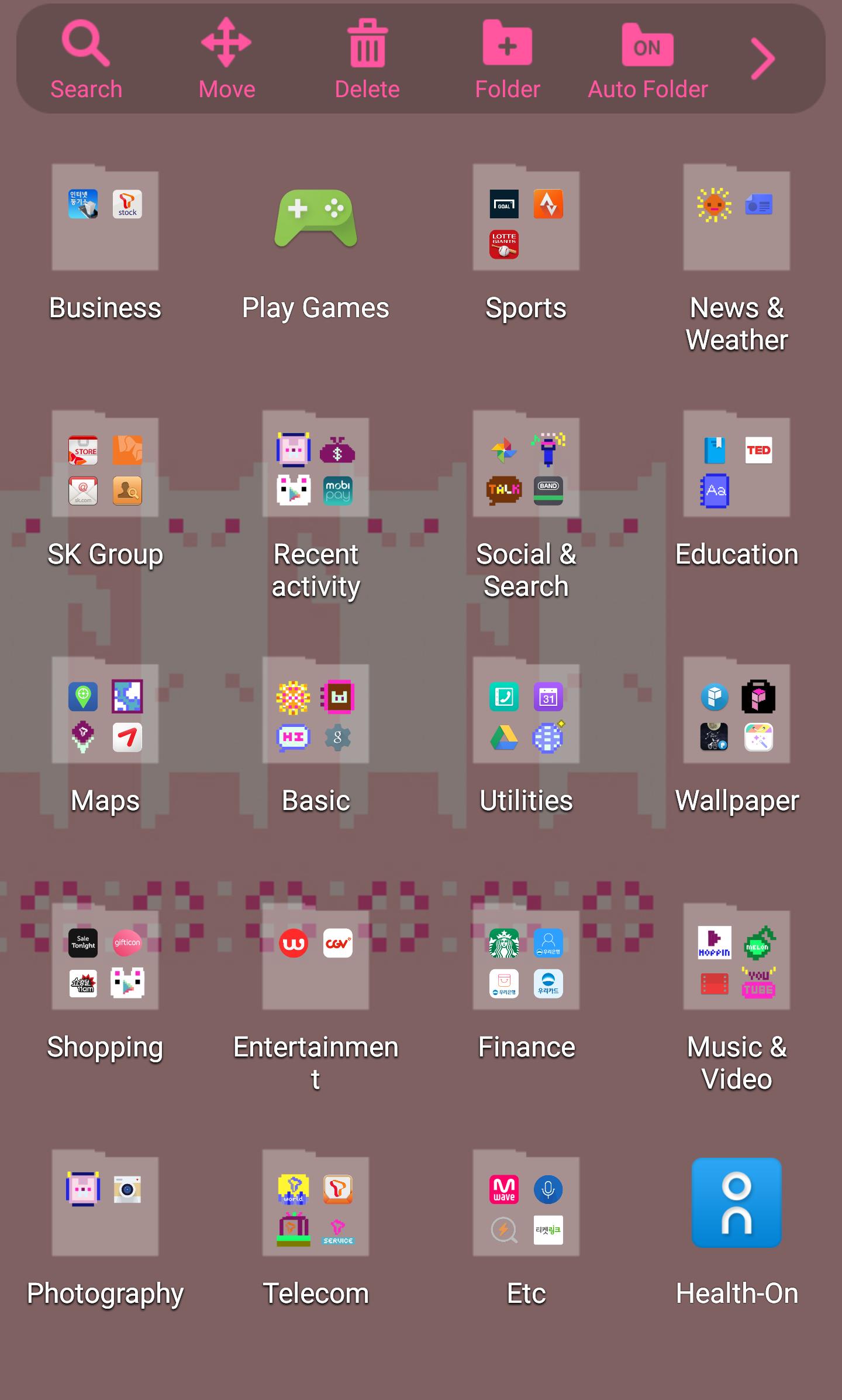 Pixel Art - Pink Pig Theme