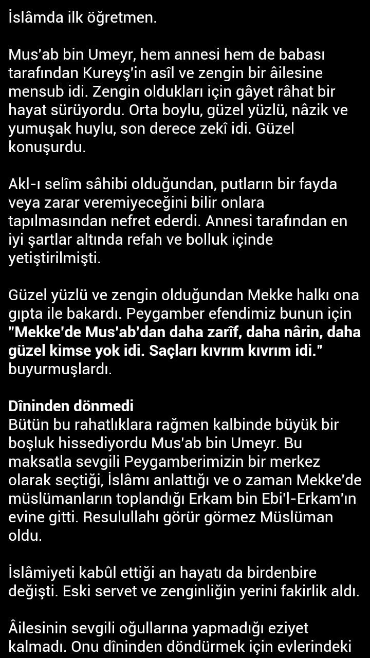 Mus'ab Bin Umeyr (r.a.)