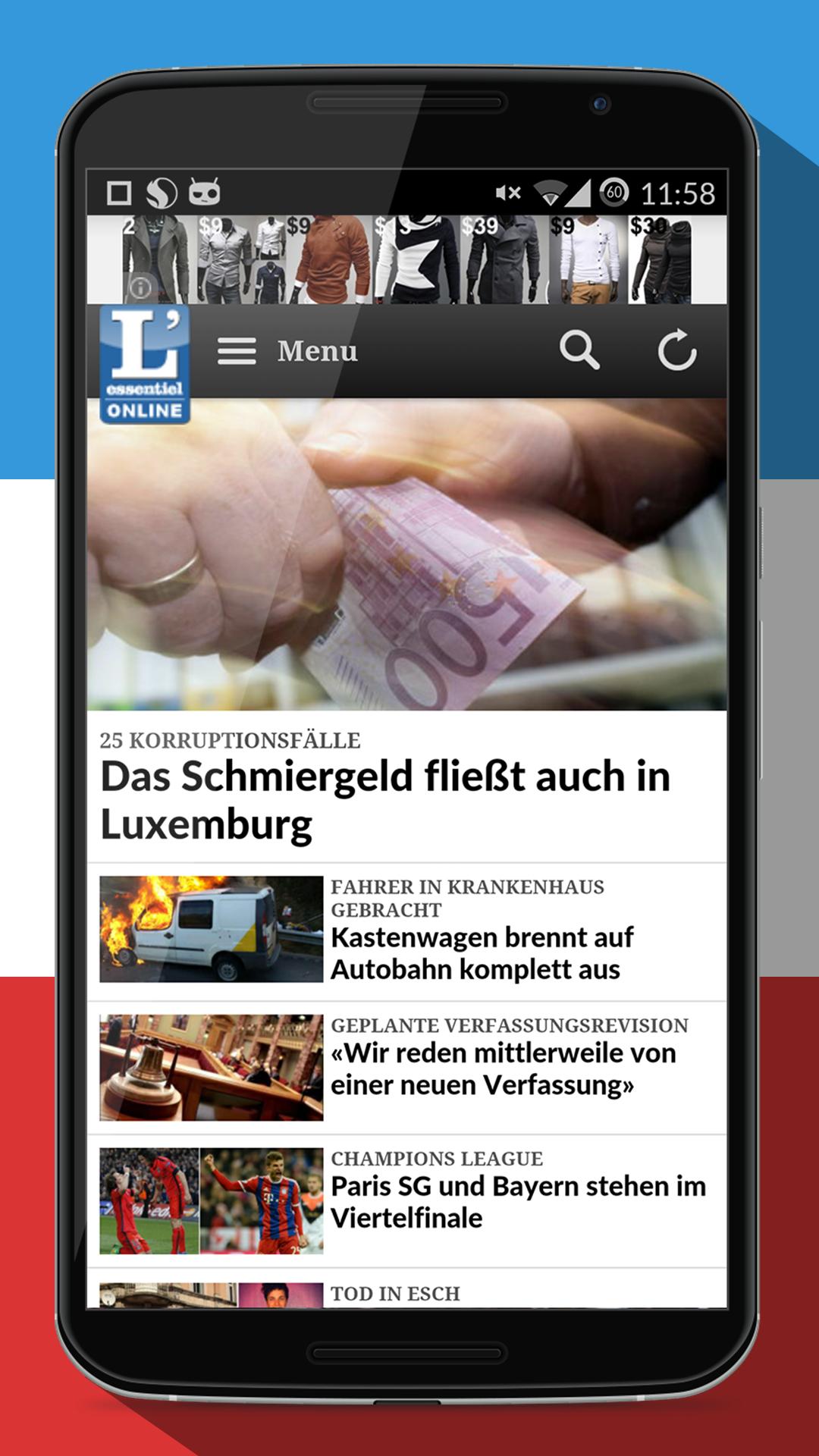 Newspapers Luxembourg free