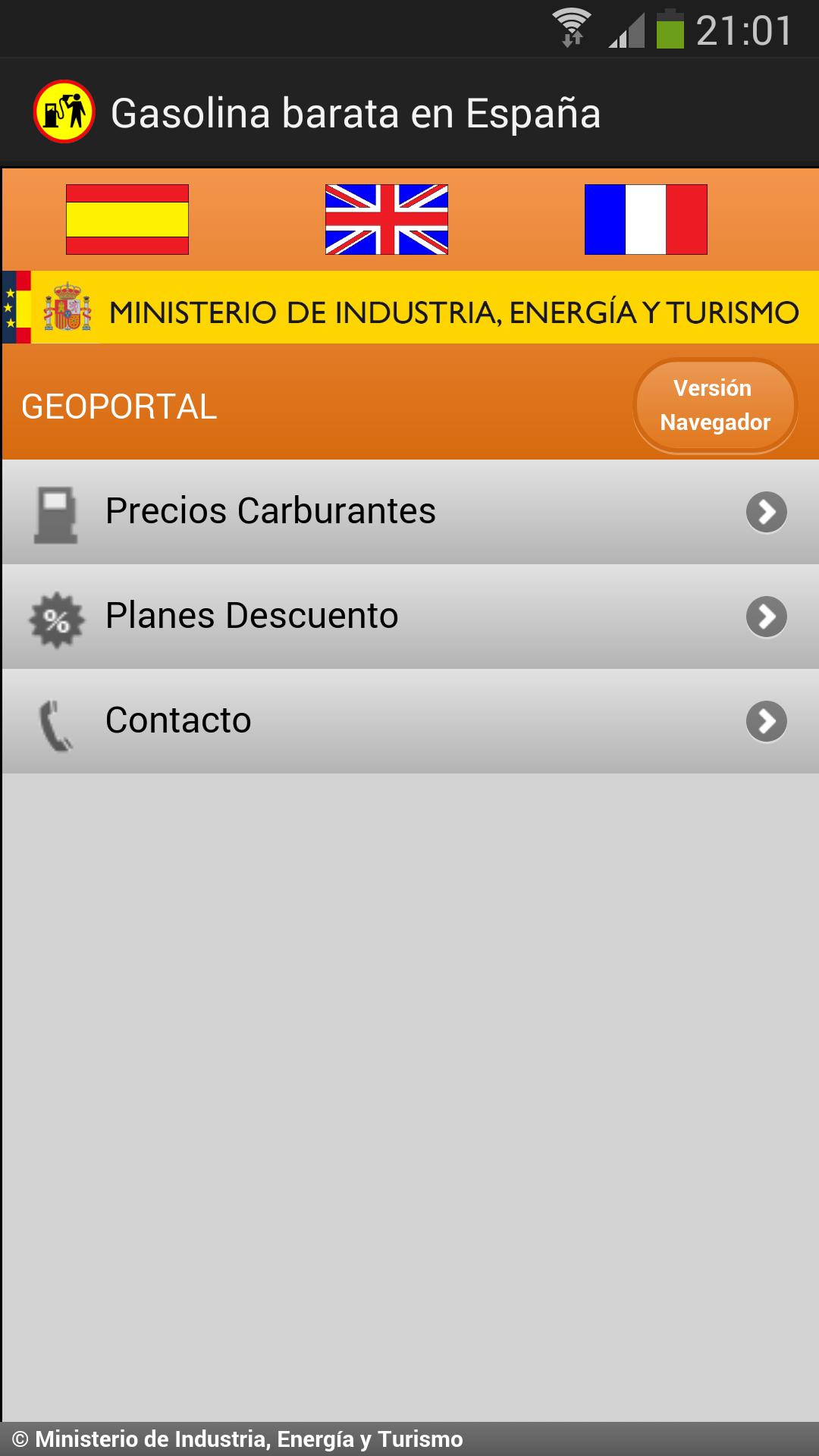 Low cost gasoline in Spain