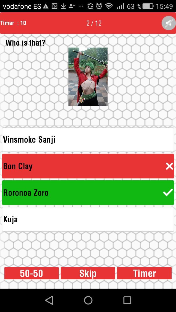 Guess Cosplay of One Piece