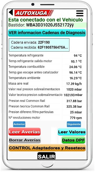 Diagnosis Faults Cars OBD2