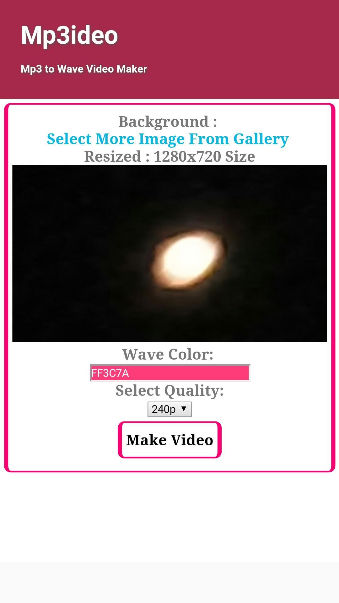 Mp3 to Video Maker Waveform Converter - Mp3ideo