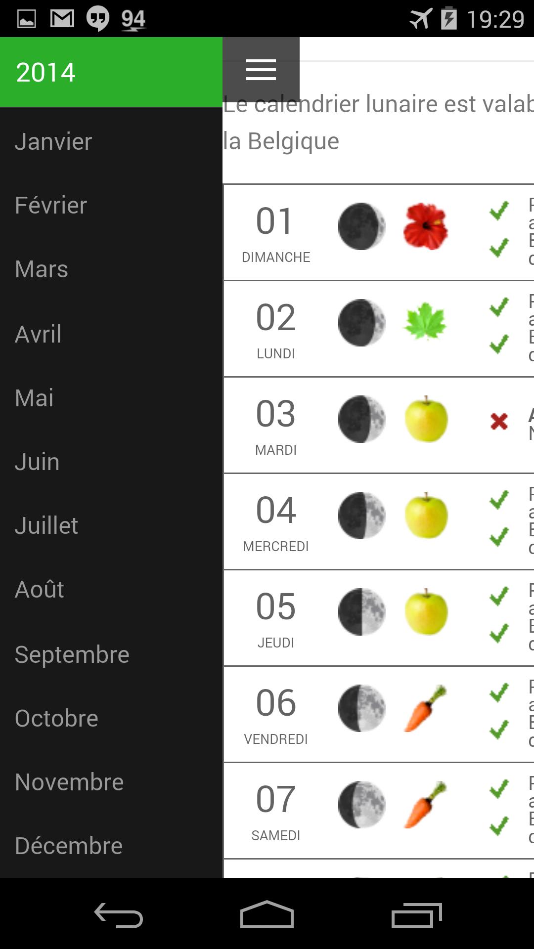 Au Calendrier Lunaire