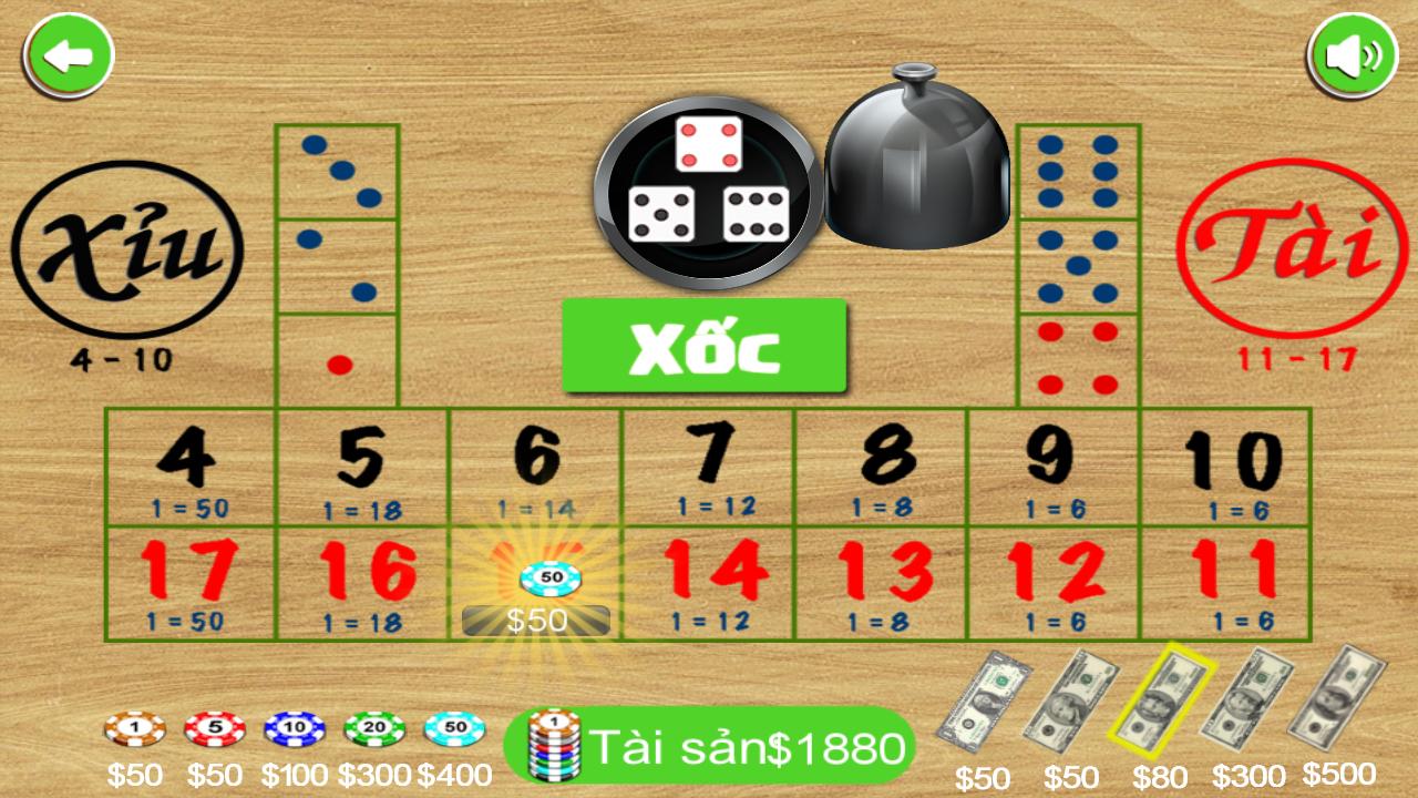 Tai xiu - xoc dia 2017