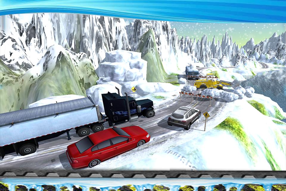 Winter Snow Plow Truck Sim 3D