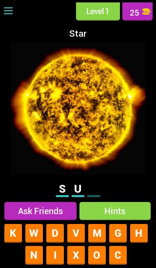 Moons & Planets - Guess game