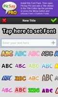 PicSay Pro Font Pack - A