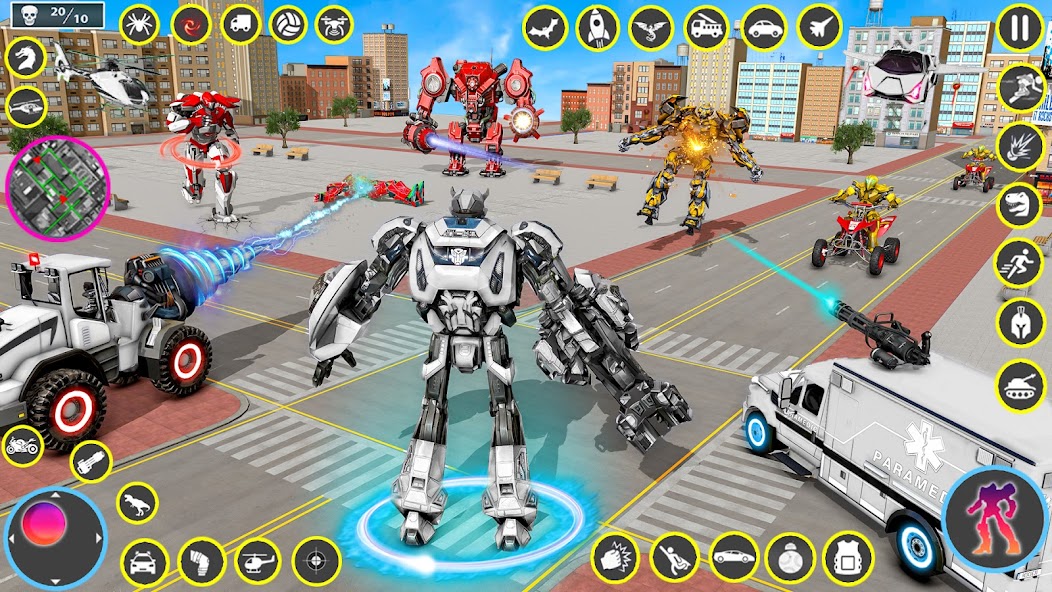 Ambulance Robot Transform Game