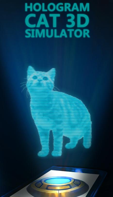 Cat 3D Hologram Simulator