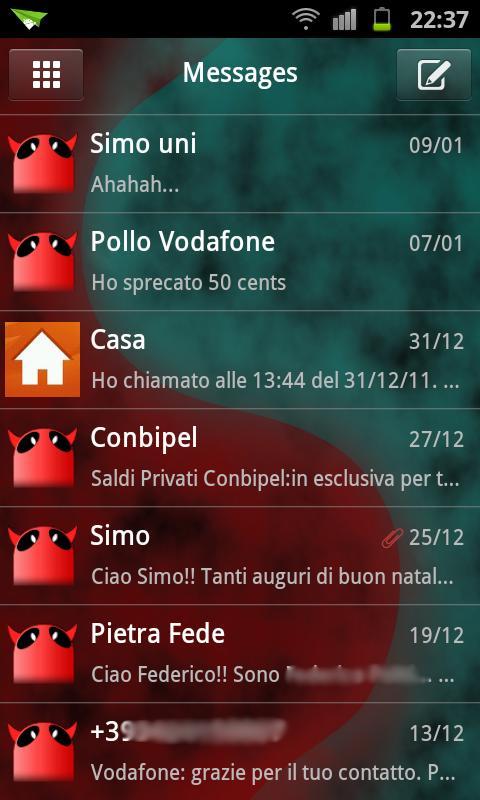 GO SMS Angel Vs Devil Theme