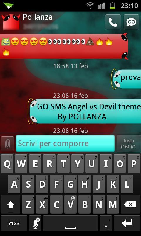 GO SMS Angel Vs Devil Theme