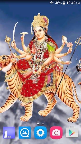 4D Maa Durga Live Wallpaper