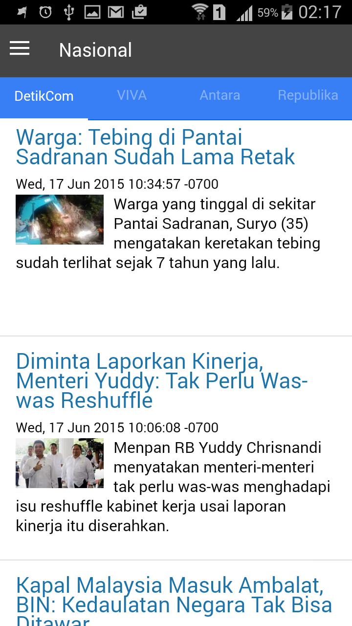 Berita Indonesia RSS