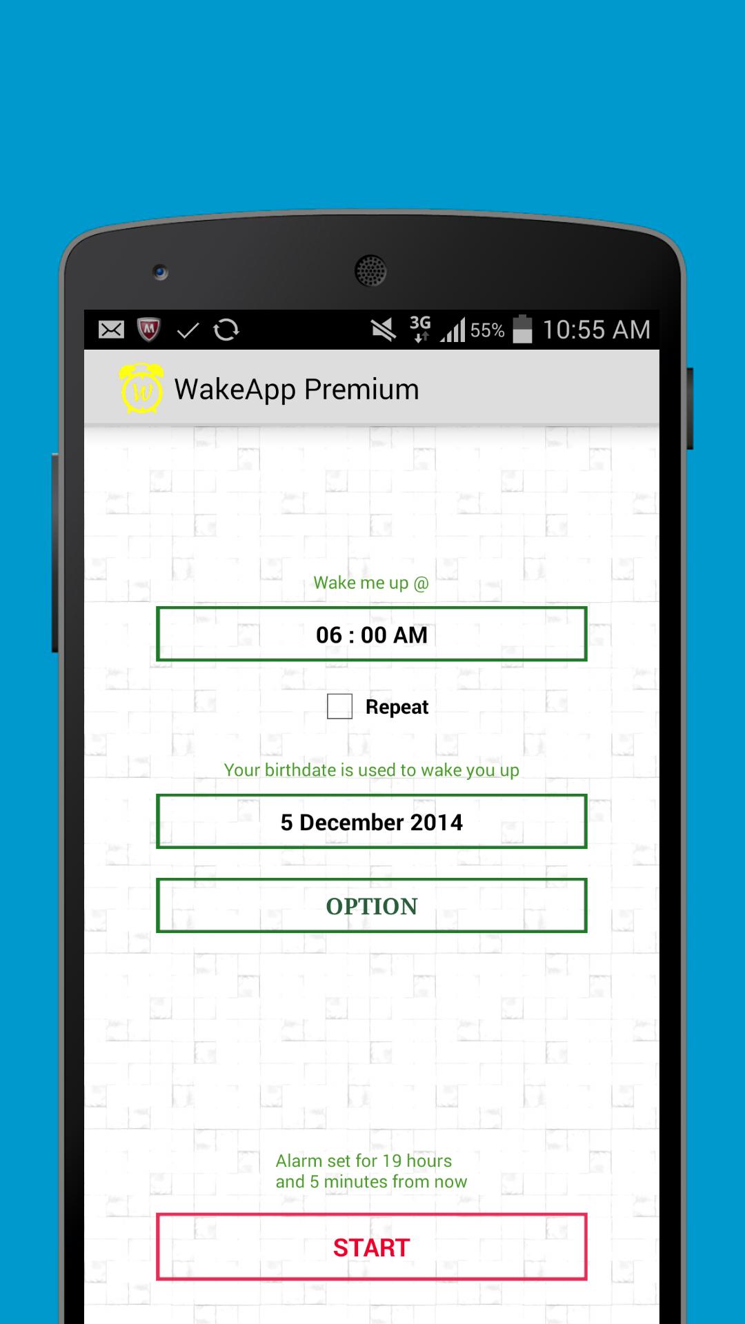 WakeApp Alarm