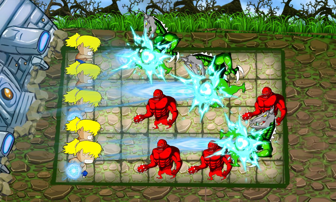 Big Saiyan Fighting Zombies