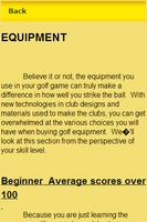 Improve Golf Instructions