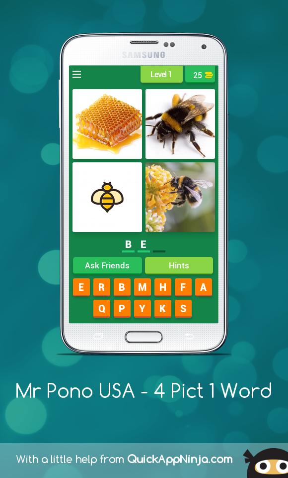 Mr Pono USA - 4 Pict 1 Word