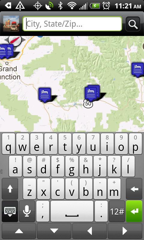 Motels With Truck Parking Map