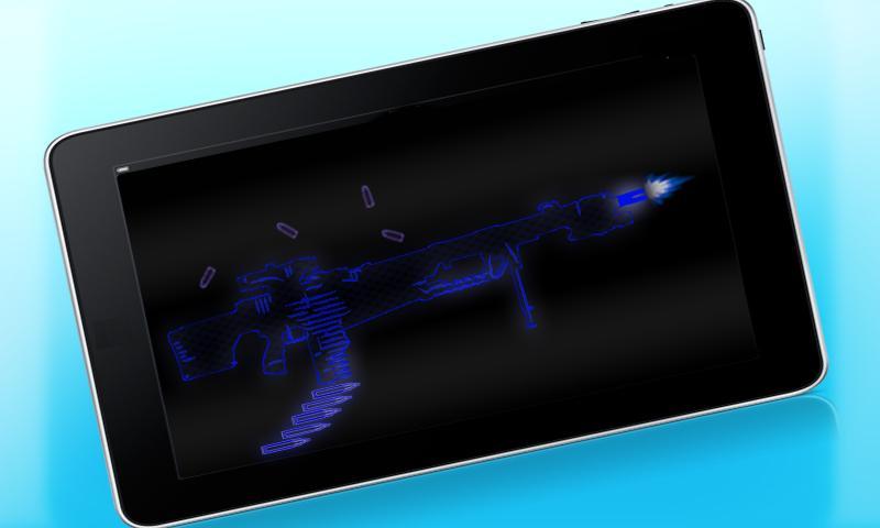 Neon Machine Gun Weapon