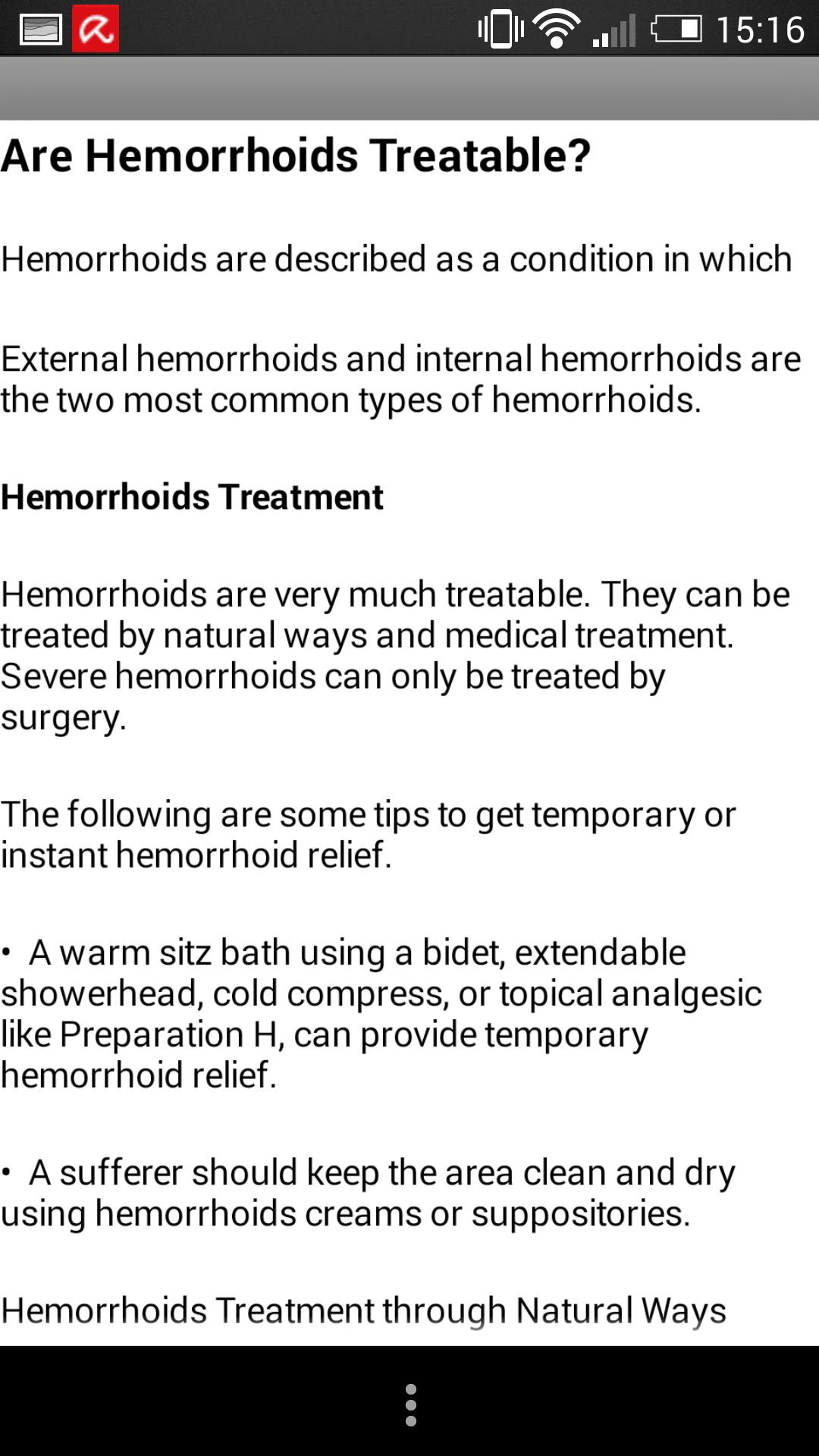 Hemorrhoids Tips & Treatments