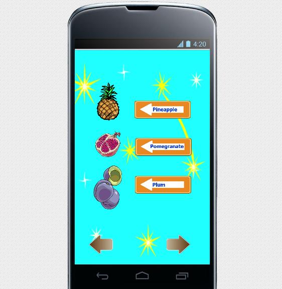 English vocabulary fruit words