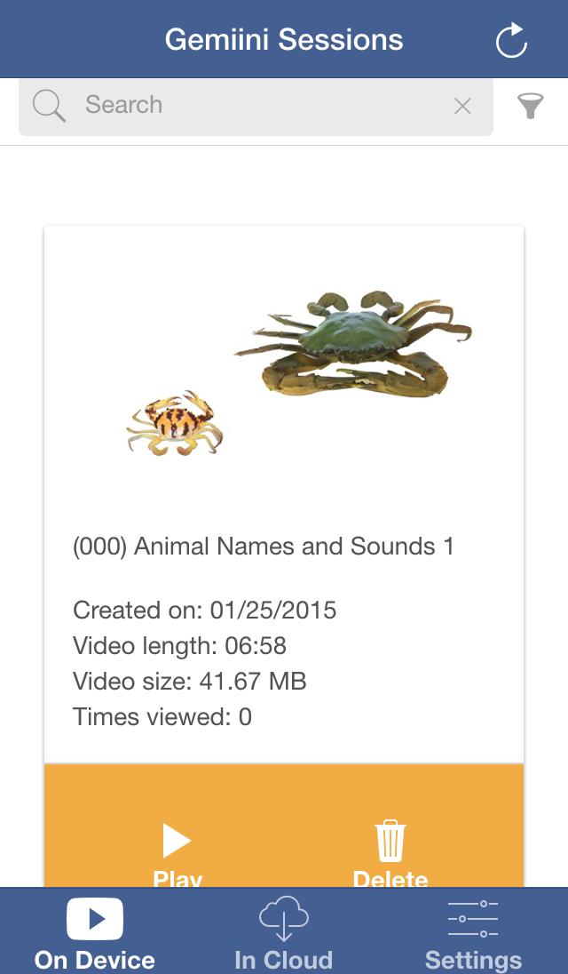 Gemiini Session Viewer