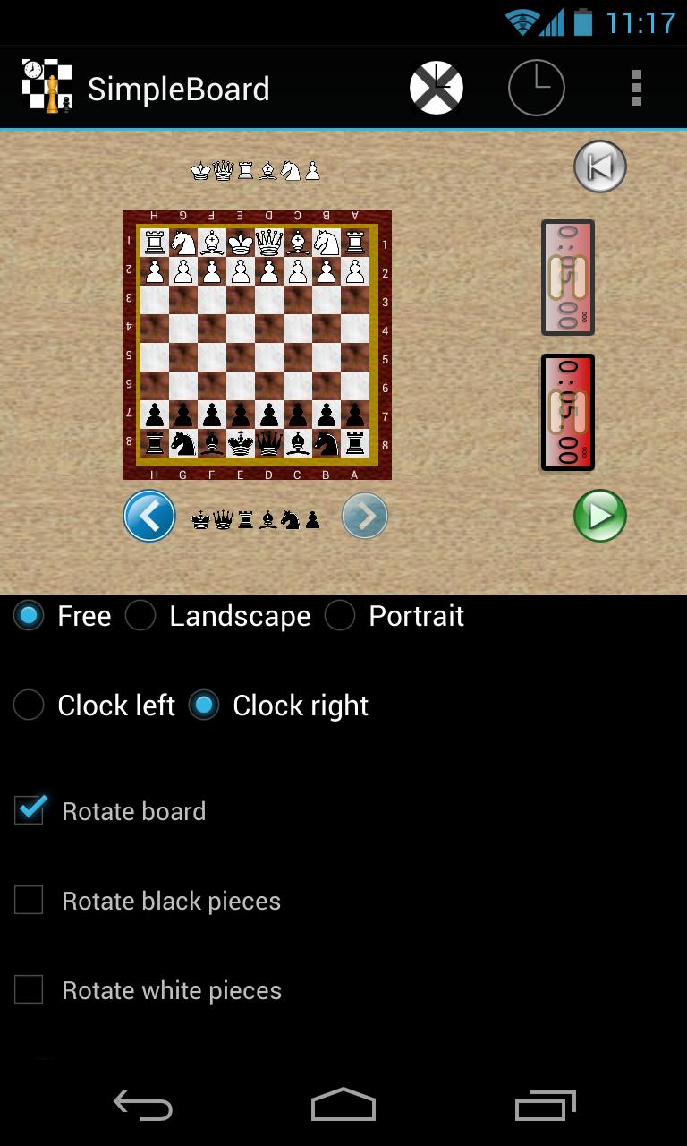 Simple chess board