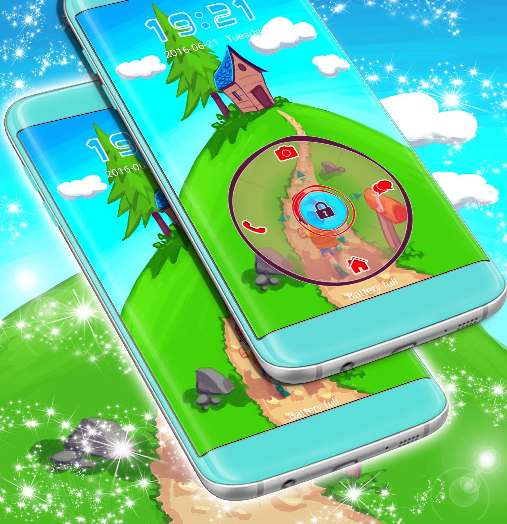 Lock Screen Cartoon Theme