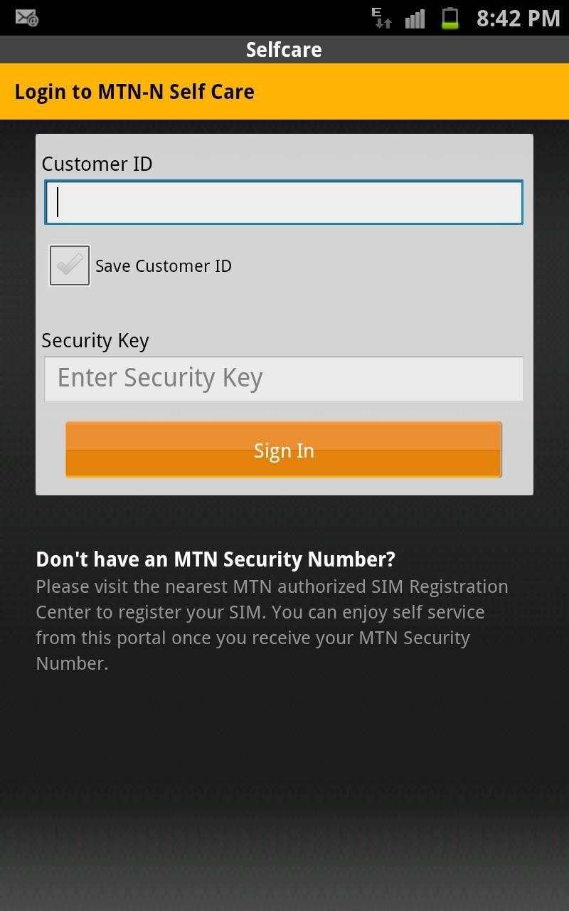 MTN Nigeria Selfcare App