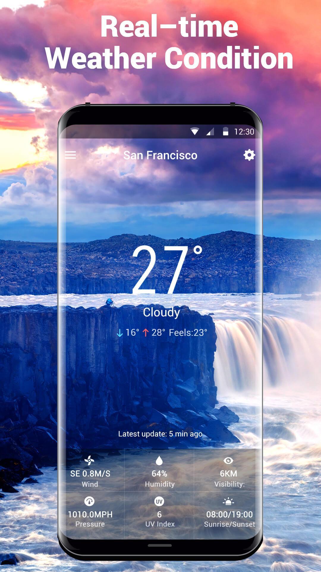 weather and clock widget