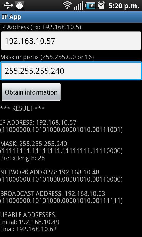 IP App: The IPv4 calculator