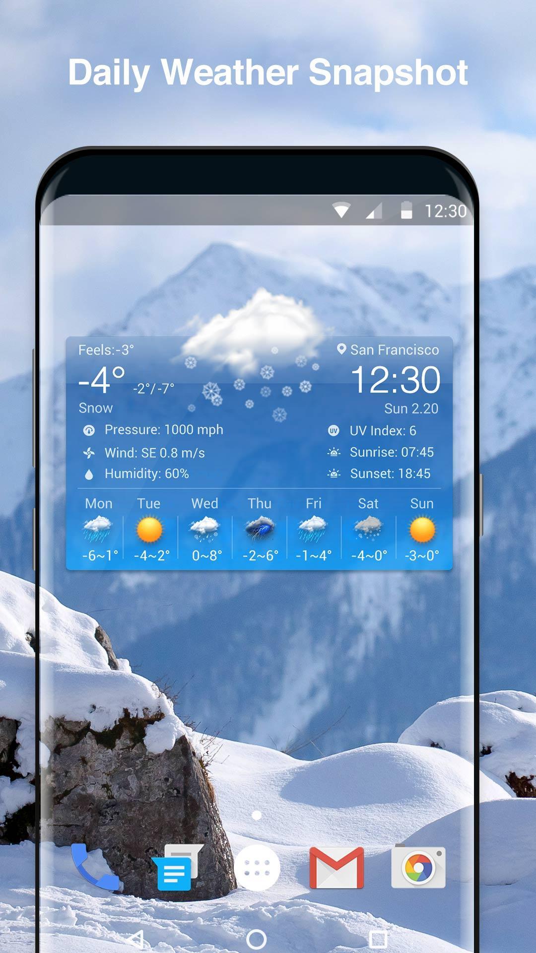 Local Weather Forecast & Clock