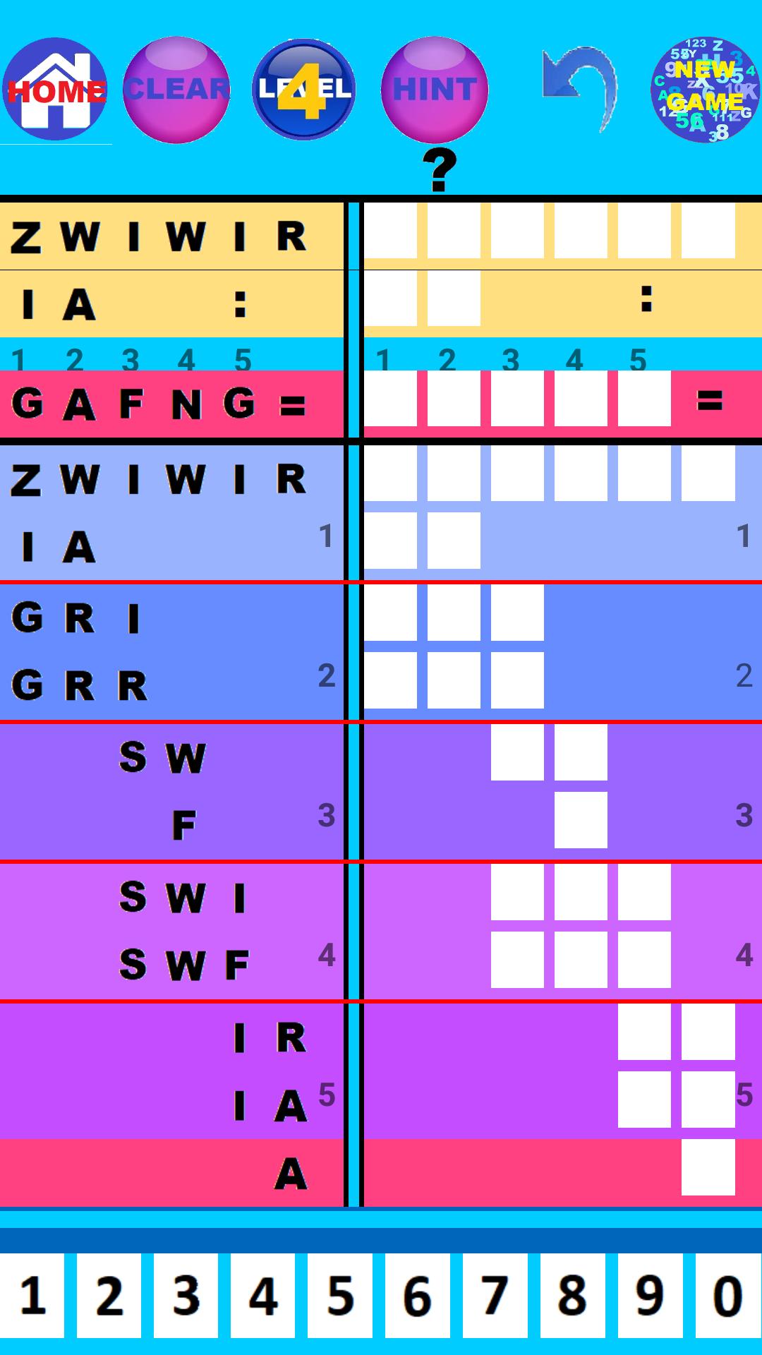 Convert Letters to Numbers Gam