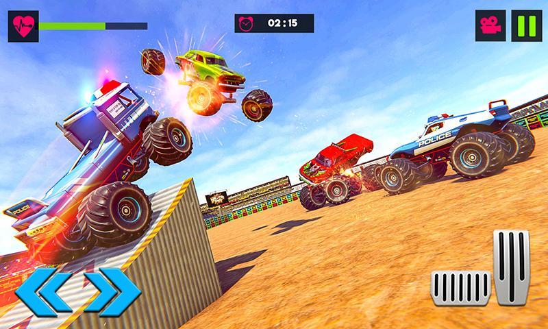 Demolition Derby Truck Crash Car Stunts