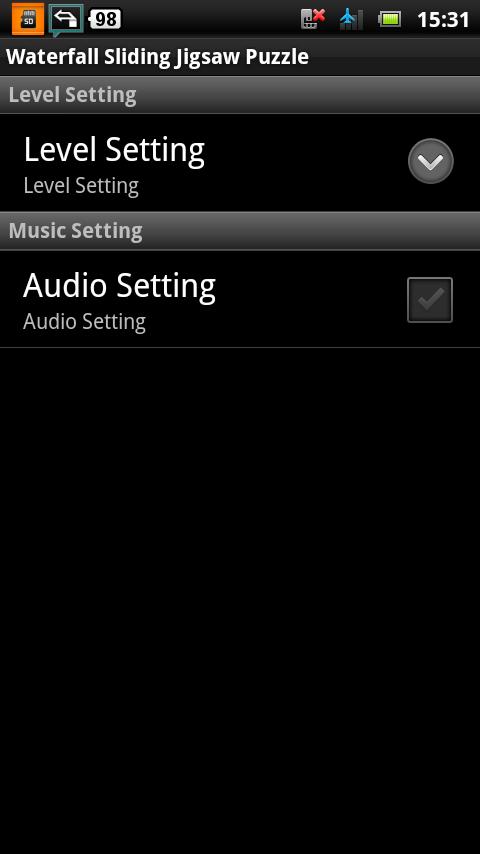 Waterfall Sliding Puzzle