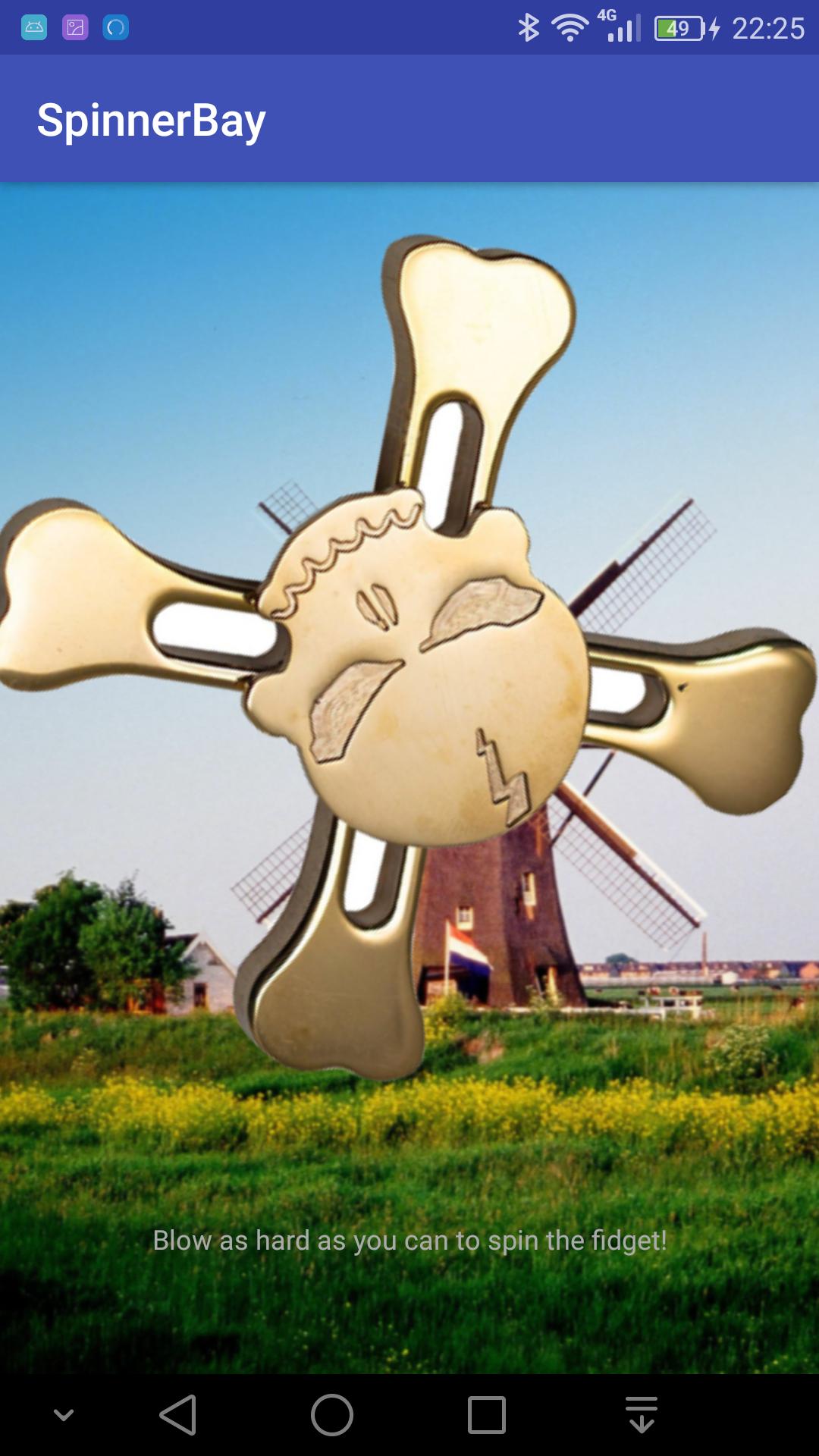 Spinner Bay, blow air to roll