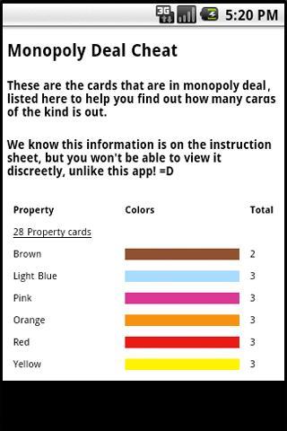 Monopoly Deal Cheat