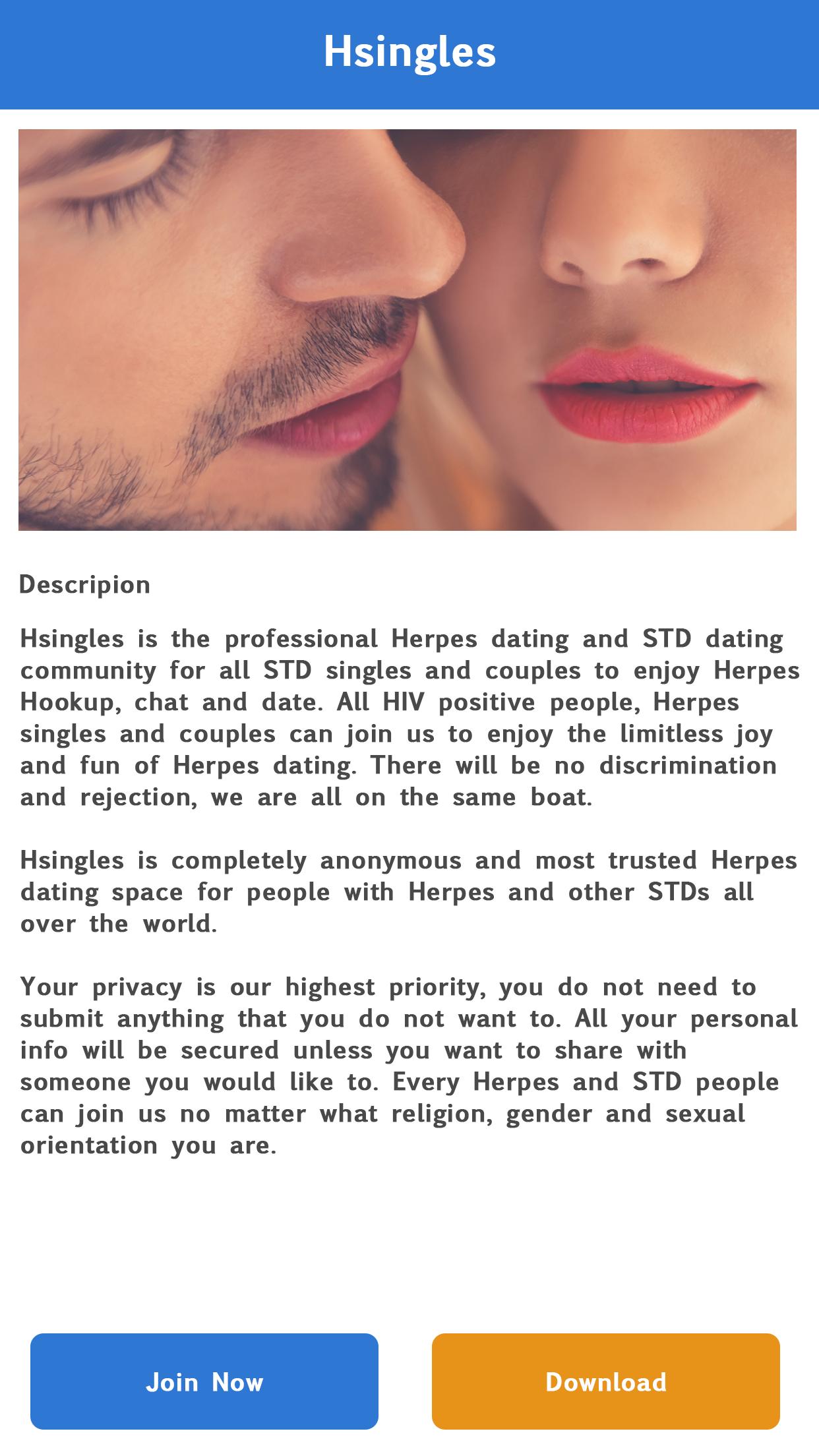 #1 Herpes Date App - Hsingles