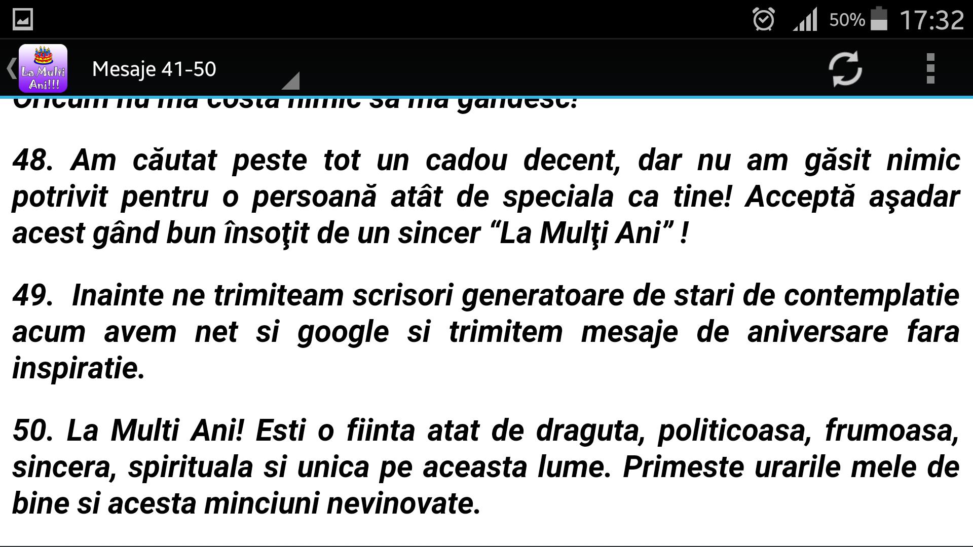 Mesaje La Multi Ani !