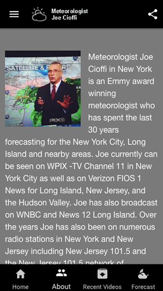 Meteorologist Joe Cioffi