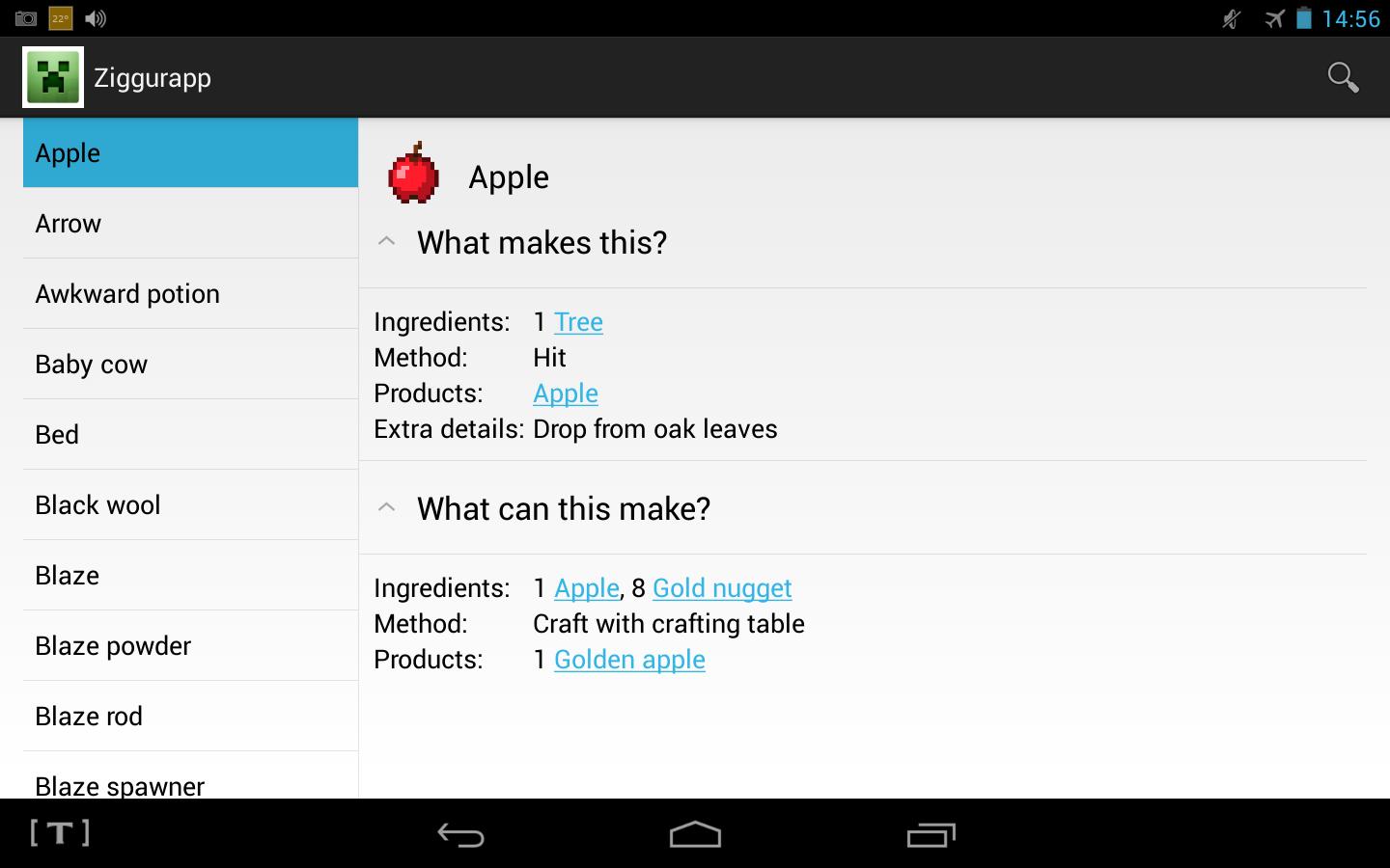 Ziggurapp: Recipes 4 Minecraft