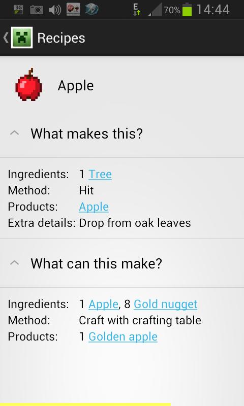 Ziggurapp: Recipes 4 Minecraft