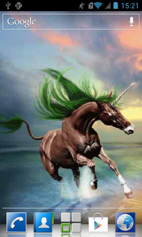 Unicorn with green mane wp