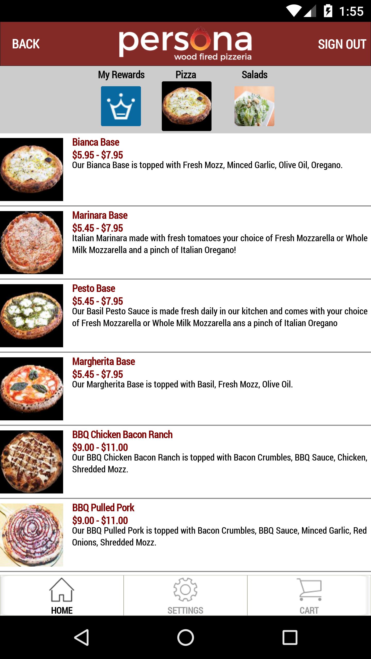 Persona Wood Fired Pizzeria