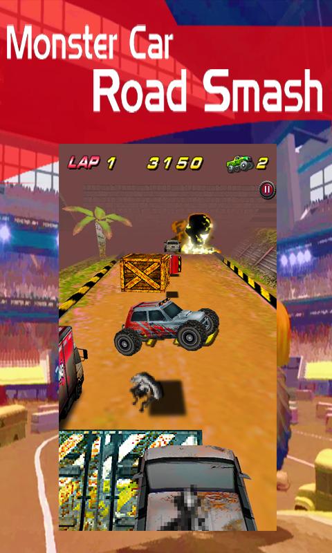 Monster Car Road Smasher