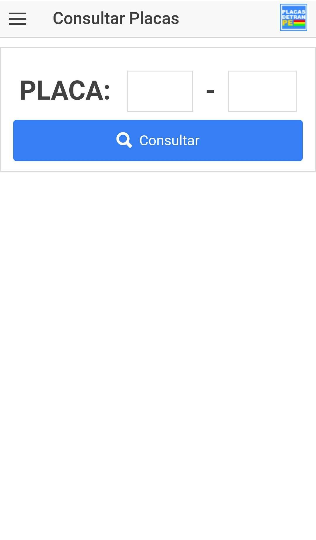 Placas Detran PE